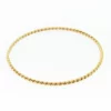 14K Solid Gold 2.40 mm Round Thick Double Twisted Stacking Bangle