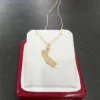 14K Yellow Gold State Necklace