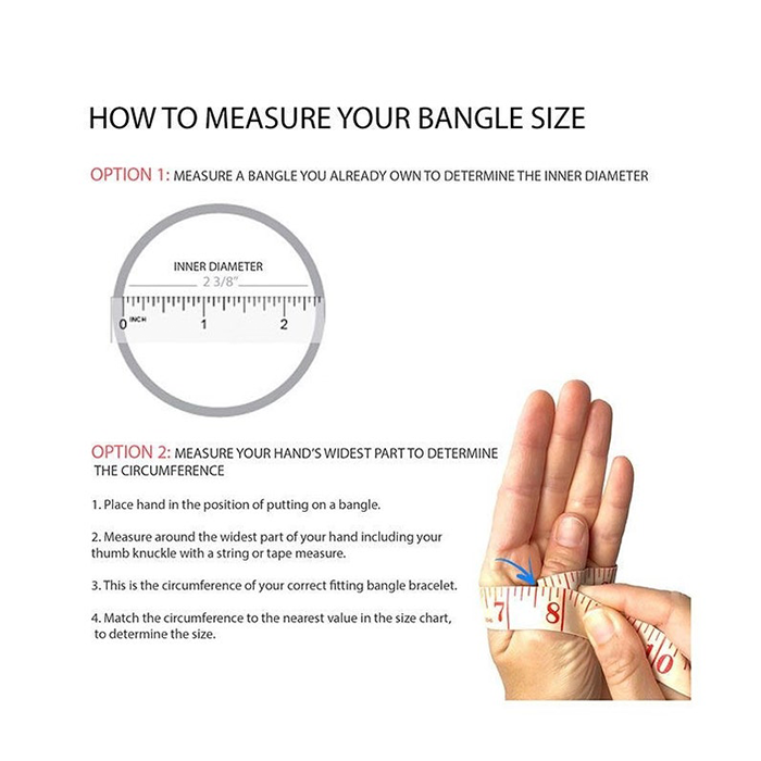 How to Measure Bangle Size