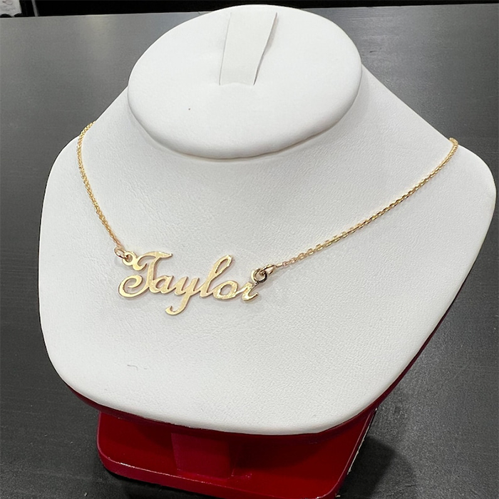 Name Necklace 14K Yellow Gold