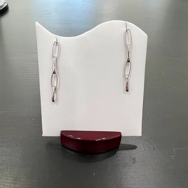 Paperclip 4.5 mm Link Interlocking Earrings