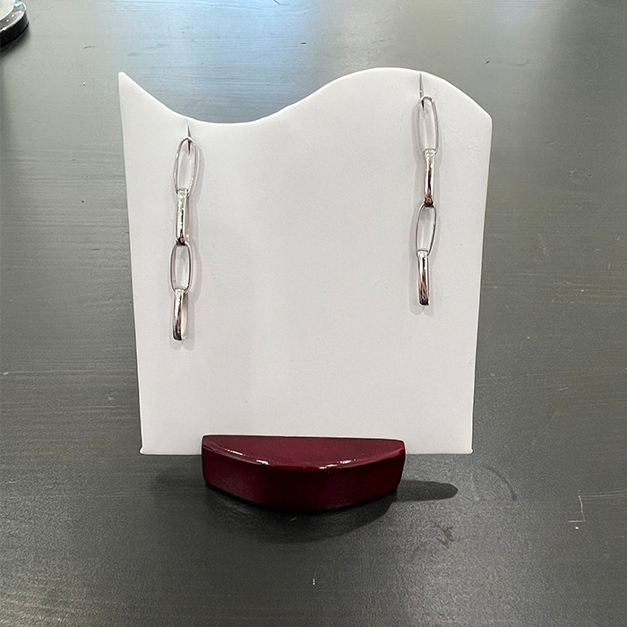 Paperclip 4.5 mm Link Interlocking Earrings