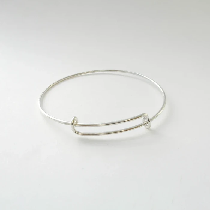 10K 14K Solid Gold Stretchable Round Wire Stacking Bangle Bracelet5