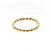 14 K. Solid Gold Double Twisted 2.70 mm. Wide Band or Stacking Ring