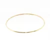 14K Solid Gold 2 mm Round Wire 7 to 9.5 grams Stacking Bangle Bracelet