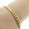 14K Solid Gold Cuban Interlocking Link Stacking Bracelet3