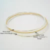 14K Solid Gold Double Twisted Wire Stacking Bangle Bracelet5