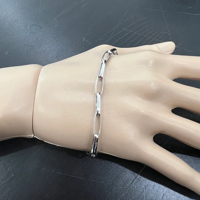 Paperclip Link Interlocking Stacking Bracelet 4