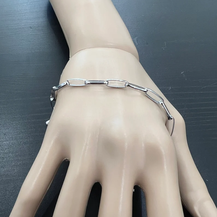 Paperclip Link Interlocking Stacking Bracelet 5
